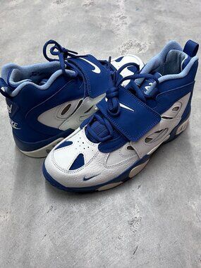 Nike Air Diamond Turf 2 GS Kid's Sail Mystic Navy Blue Grey IR4727 100 - New
